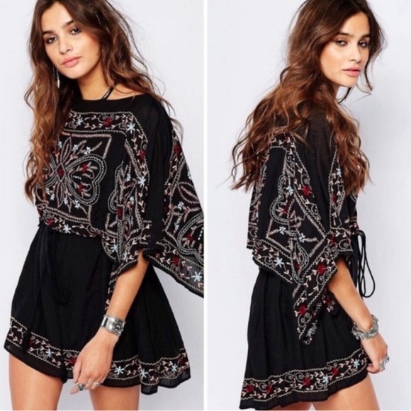 Free People Batiste Frida Embroidered Dress Size Small - Picture 2 of 11